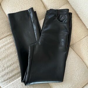 Aritzia Leather “Wilfred” Pant